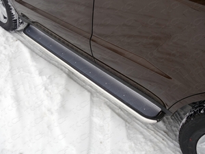 ТСС Пороги с площадкой (нерж. лист) 42, 4 мм GEELY Emgrand X7 13- - Автоаксессуары и тюнинг